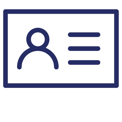 Name tag dark blue