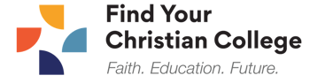 find your christian college black logo